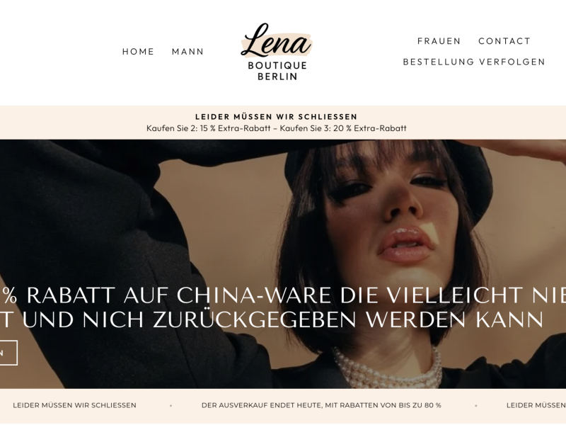 Lena Boutique Berlin – Fake oder problematischer Online-Shop!