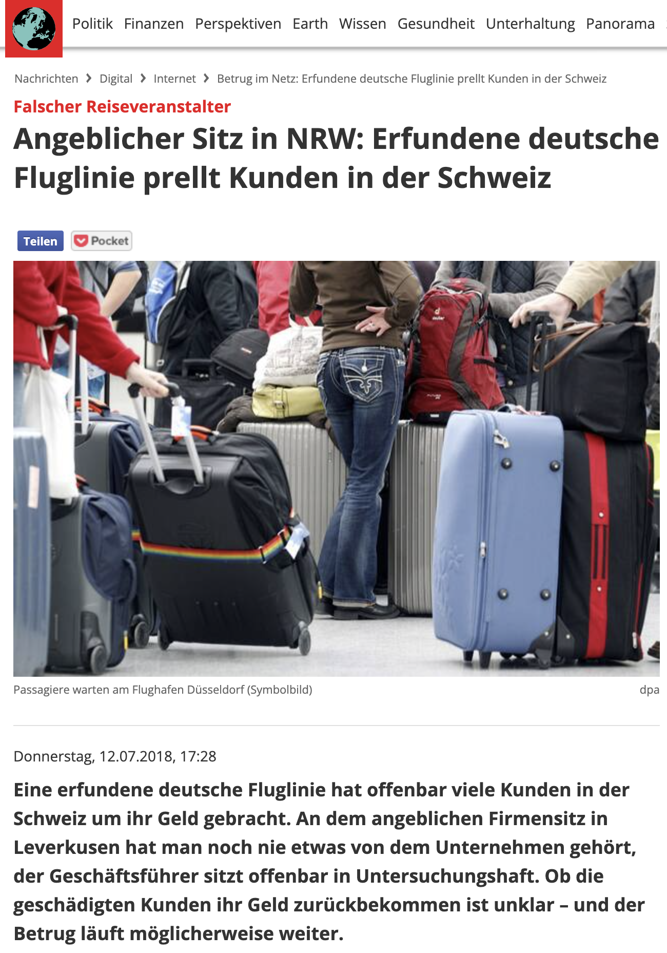 ZDF und Reklamationszentrale Schweiz zum Thema Schuldensanierer